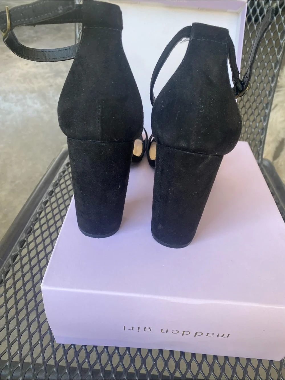 Madden Girl Black Suede heels